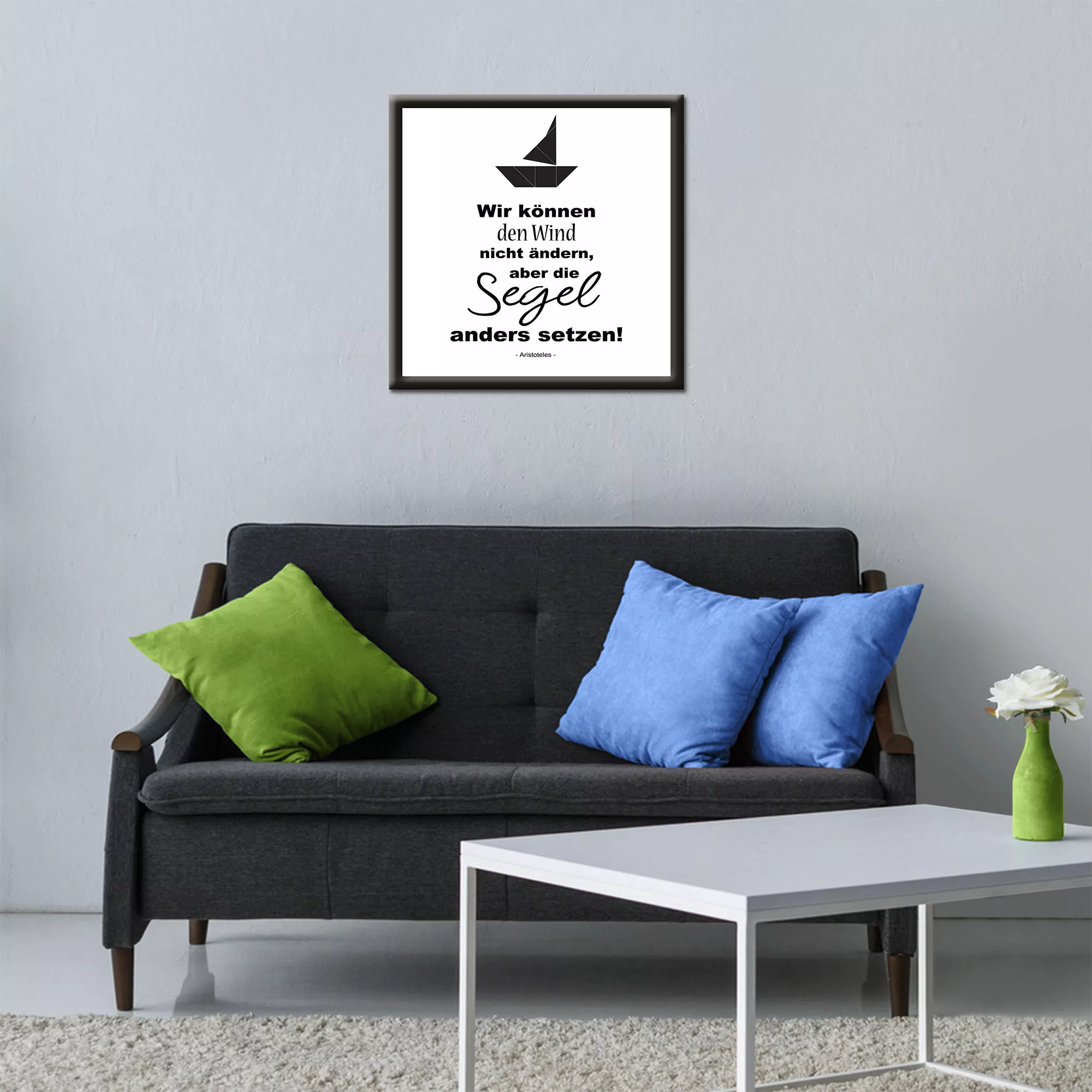 Artland Wandbild "Wind nicht ändern, Segel anders setzen", Sprüche & Texte, günstig online kaufen