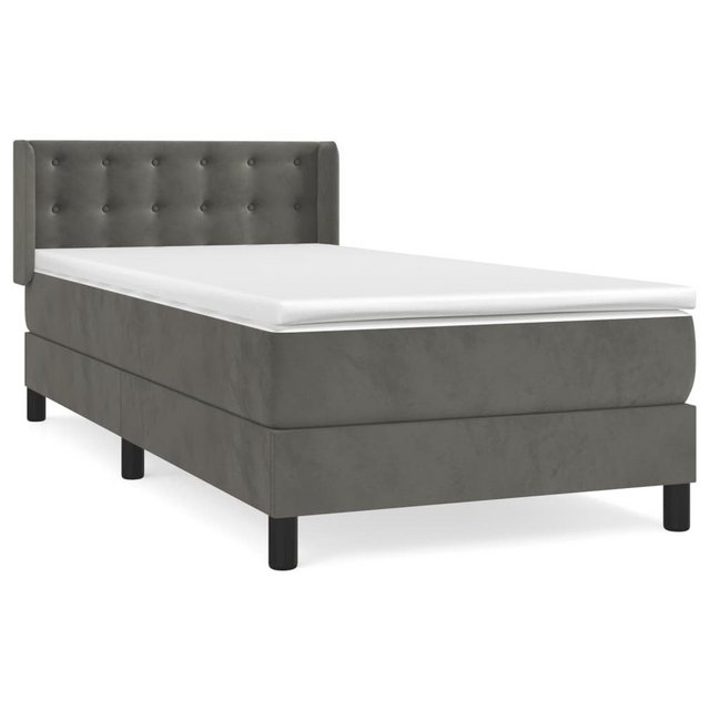 vidaXL Boxspringbett Bett Boxspringbett mit Matratze & Topper Samt verschie günstig online kaufen