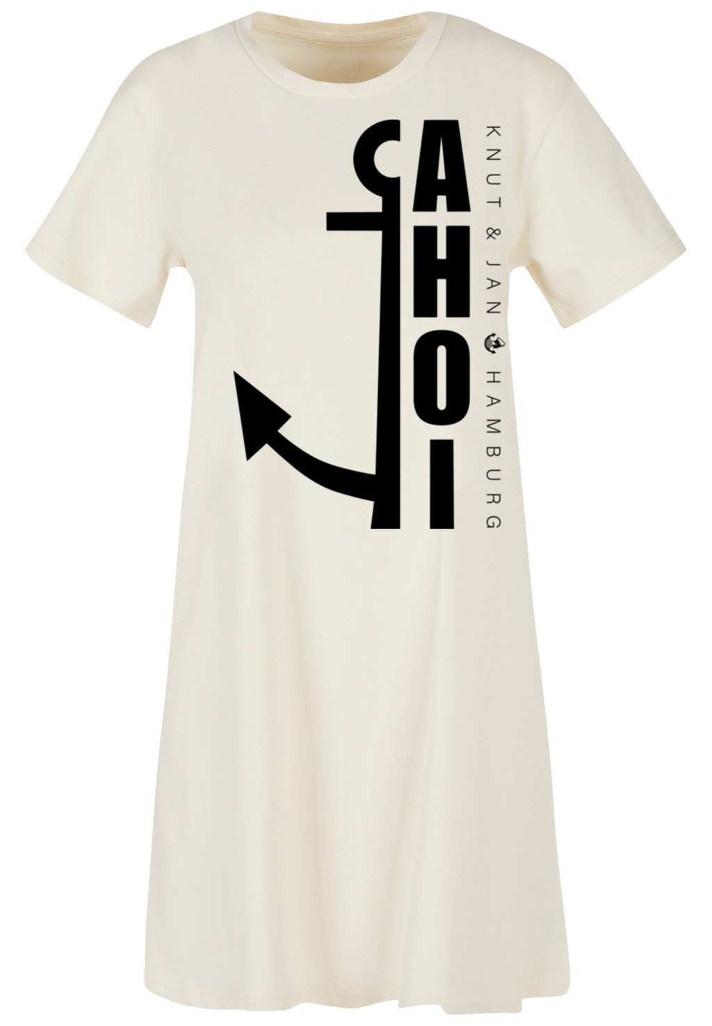 F4NT4STIC Shirtkleid "Ahoi Anker Knut & Jan Hamburg", Print günstig online kaufen