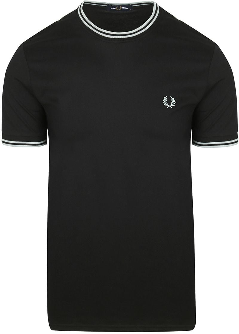 Fred Perry M1588 Twin Tipped T Shirt Schwarz - Größe XXL günstig online kaufen
