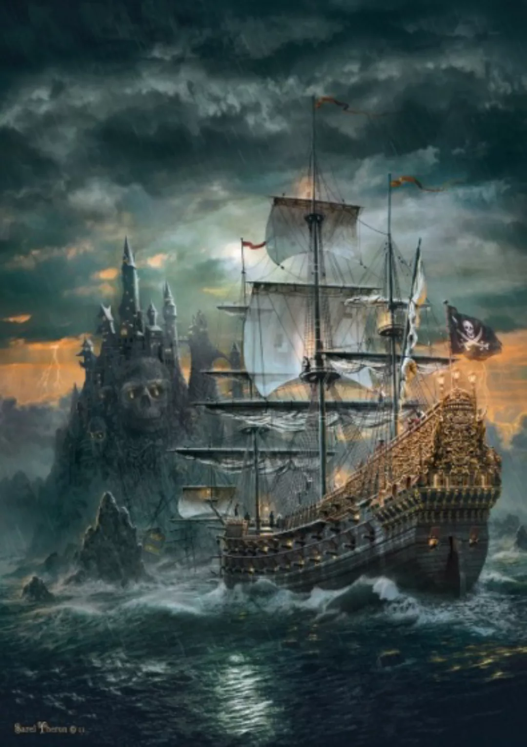Die Piraten-schiffs-puzzle 1500 Teile günstig online kaufen