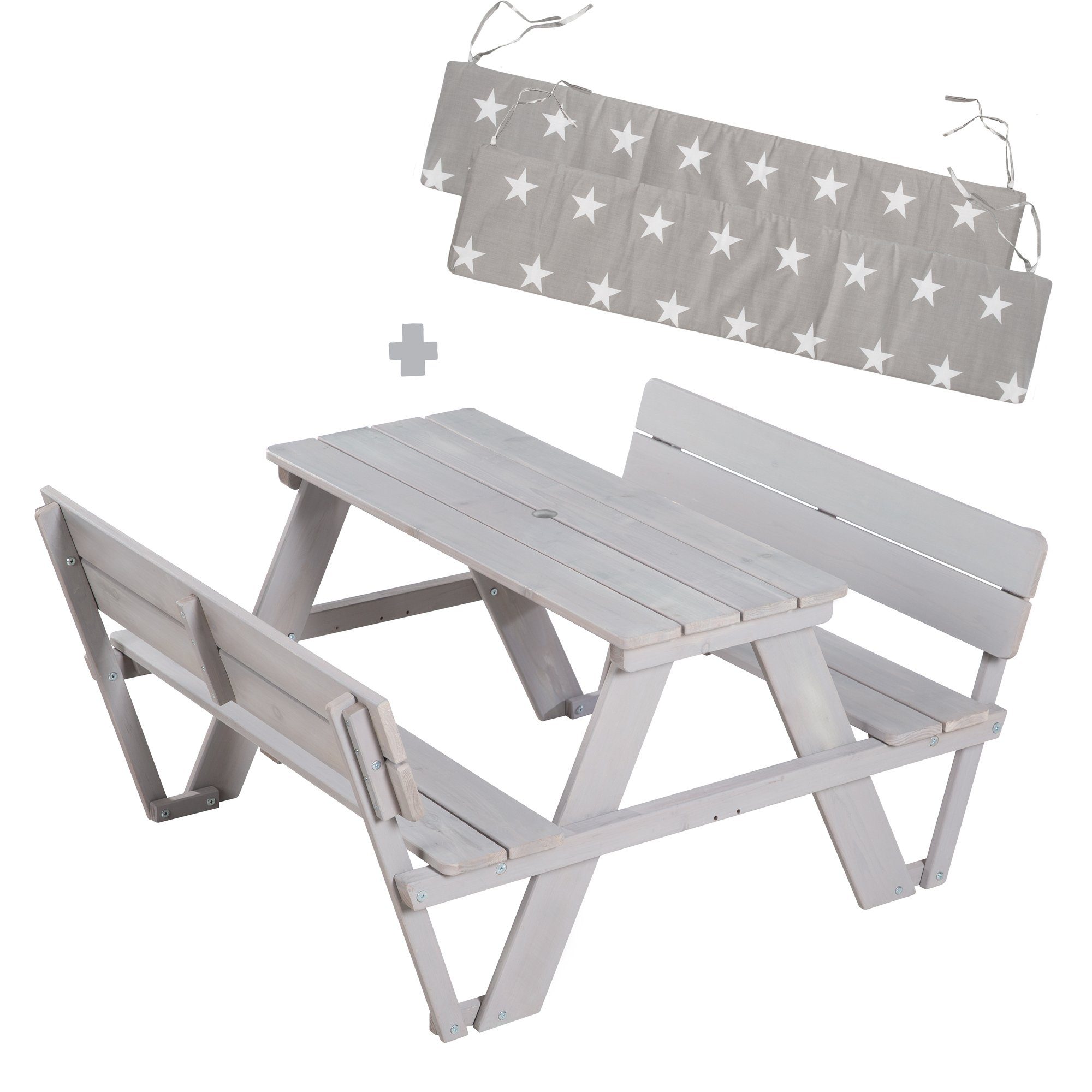 roba® Garten-Kindersitzgruppe Outdoor+, mit 2 Bänken, günstig online kaufen