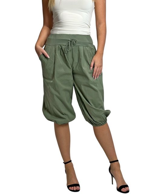 Mississhop Caprihose Damen Baumwolle 100 % Sommerhose Haremhose M.374 günstig online kaufen