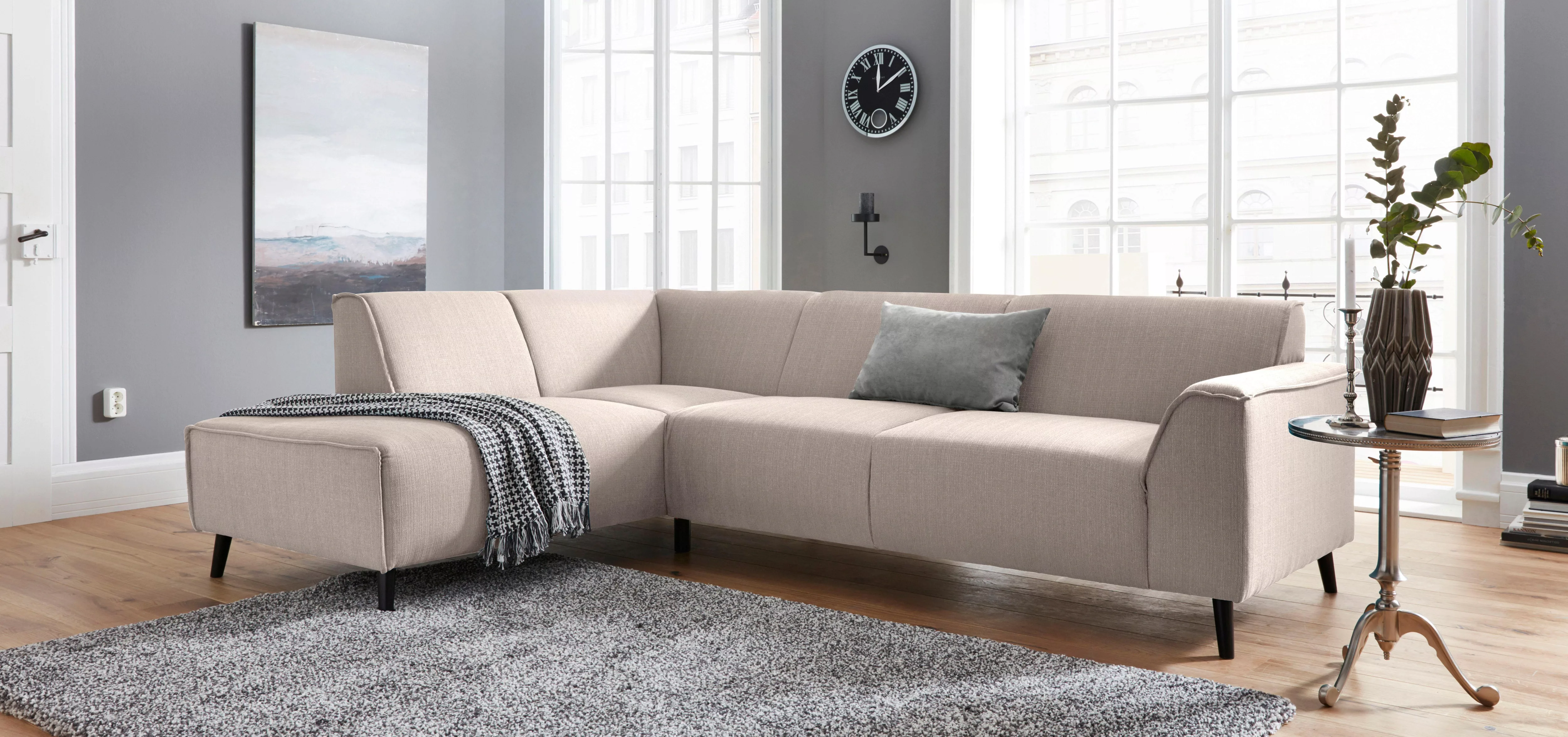 DOMO collection Ecksofa "Amora, inklusive komfortablem Federkern für mehr S günstig online kaufen