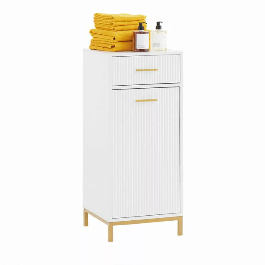 SoBuy Wäscheschrank BZR180 Badezimmerschrank mit Wäschesack Wäschesammler W günstig online kaufen