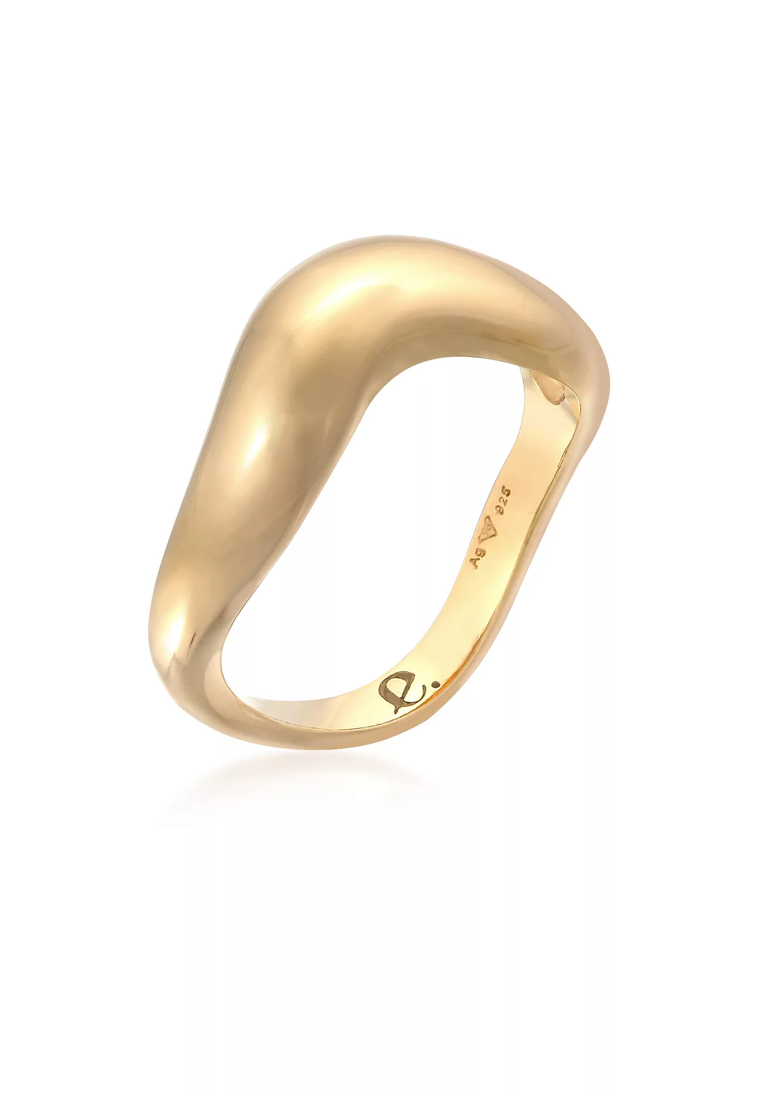 Elli Premium Fingerring "Organic Wellen Trend 925 Silber" günstig online kaufen