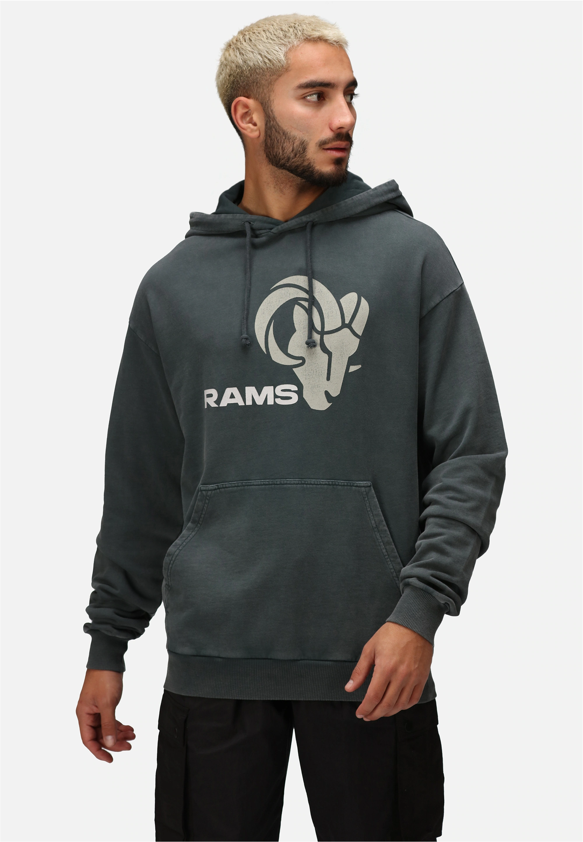 Recovered Kapuzensweatshirt "NFL RAMS MONOCHROME HOODED", (1 tlg.), für all günstig online kaufen