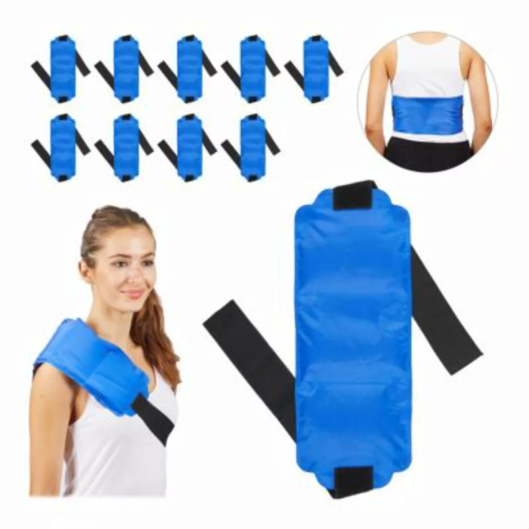 relaxdays 10 x Kühlpad groß Schulter blau  Erwachsene günstig online kaufen