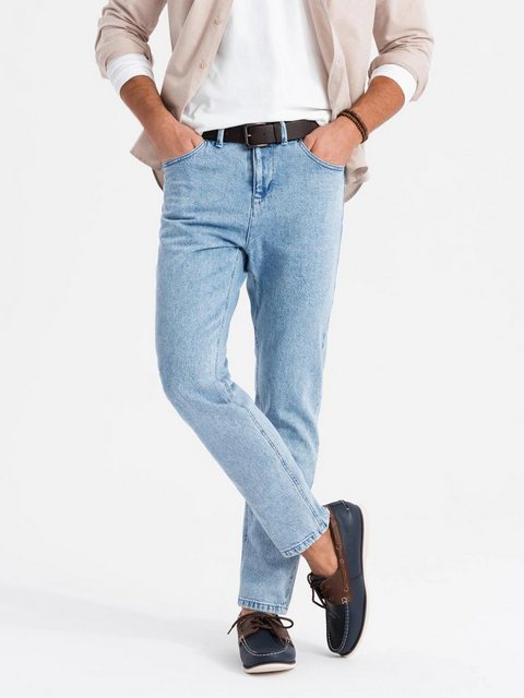 OMBRE Comfort-fit-Jeans Marmorierte Denim-Hose für Männer CARROT FIT günstig online kaufen