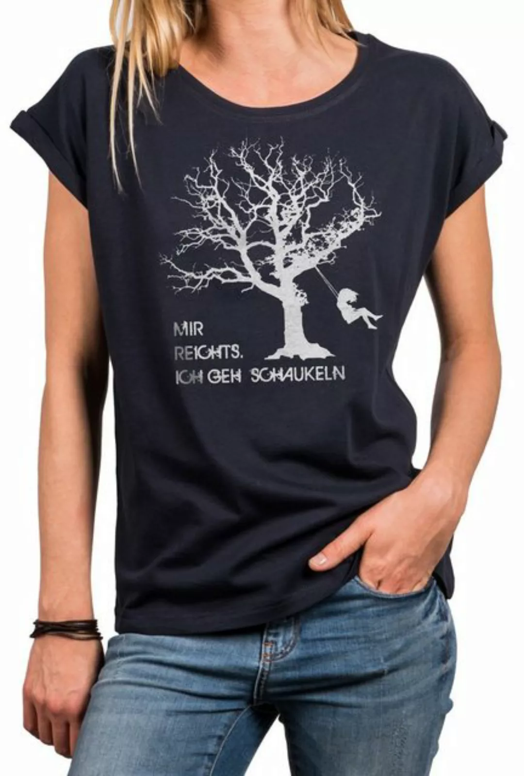 MAKAYA Print-Shirt Damen Freche T-Shirt Sprüche Frauen - Coole Oberteile Lu günstig online kaufen