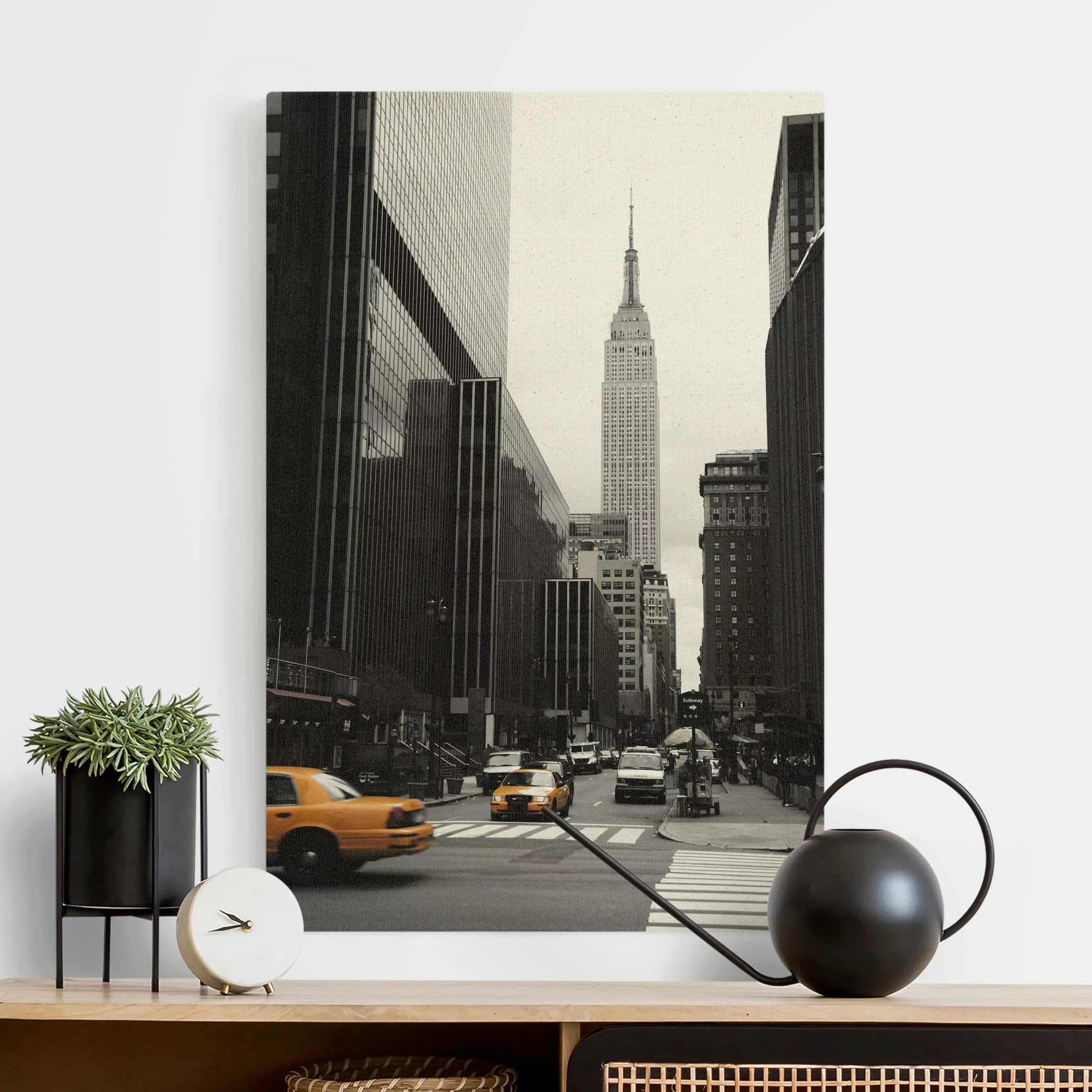 Leinwandbild auf Naturcanvas Empire State Building günstig online kaufen