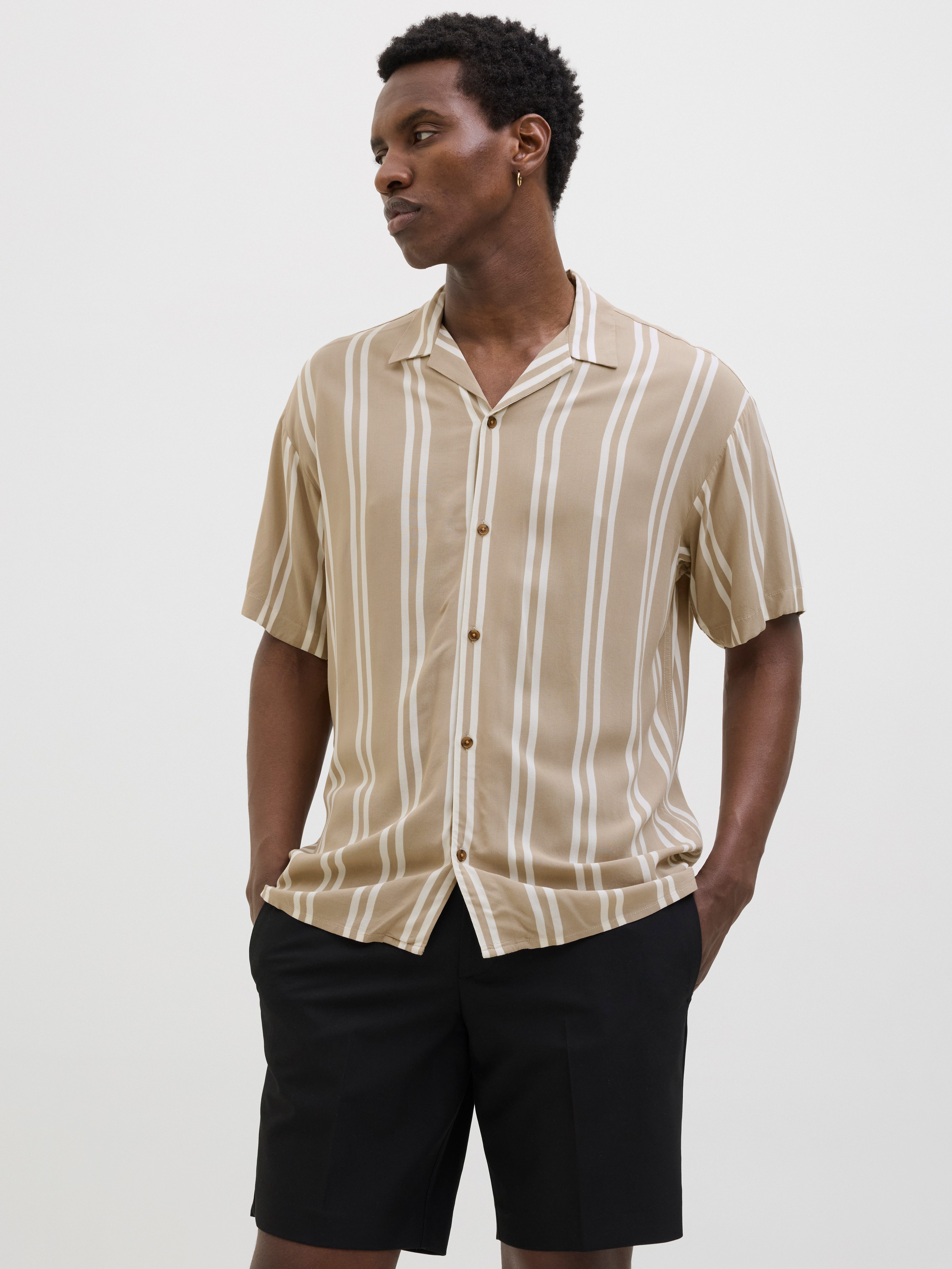 Jack & Jones Kurzarmhemd JJEJEFF STRIPE günstig online kaufen