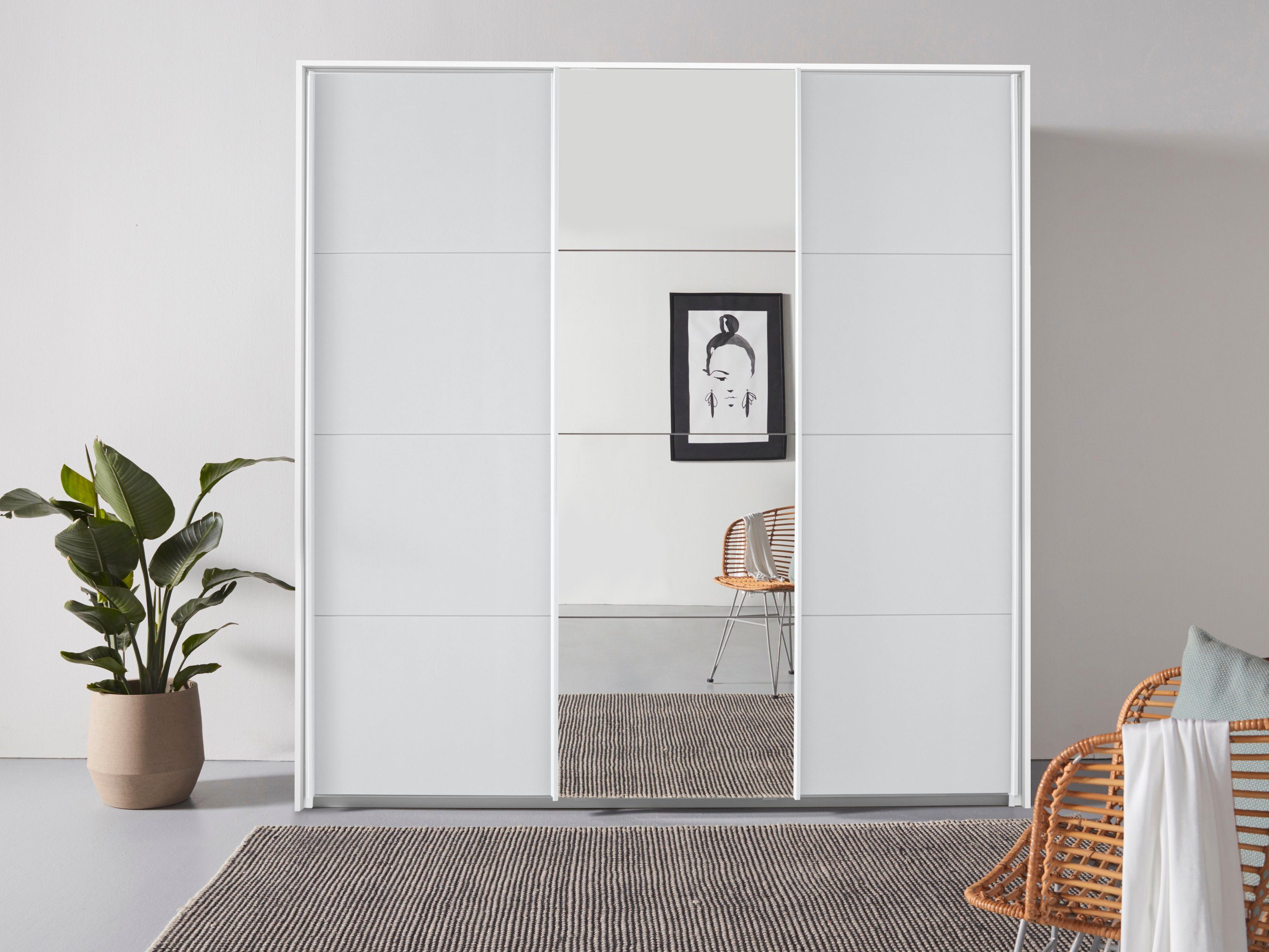 rauch Schwebetürenschrank "Oteli", mit Mittelspiegel und Passepartout optio günstig online kaufen