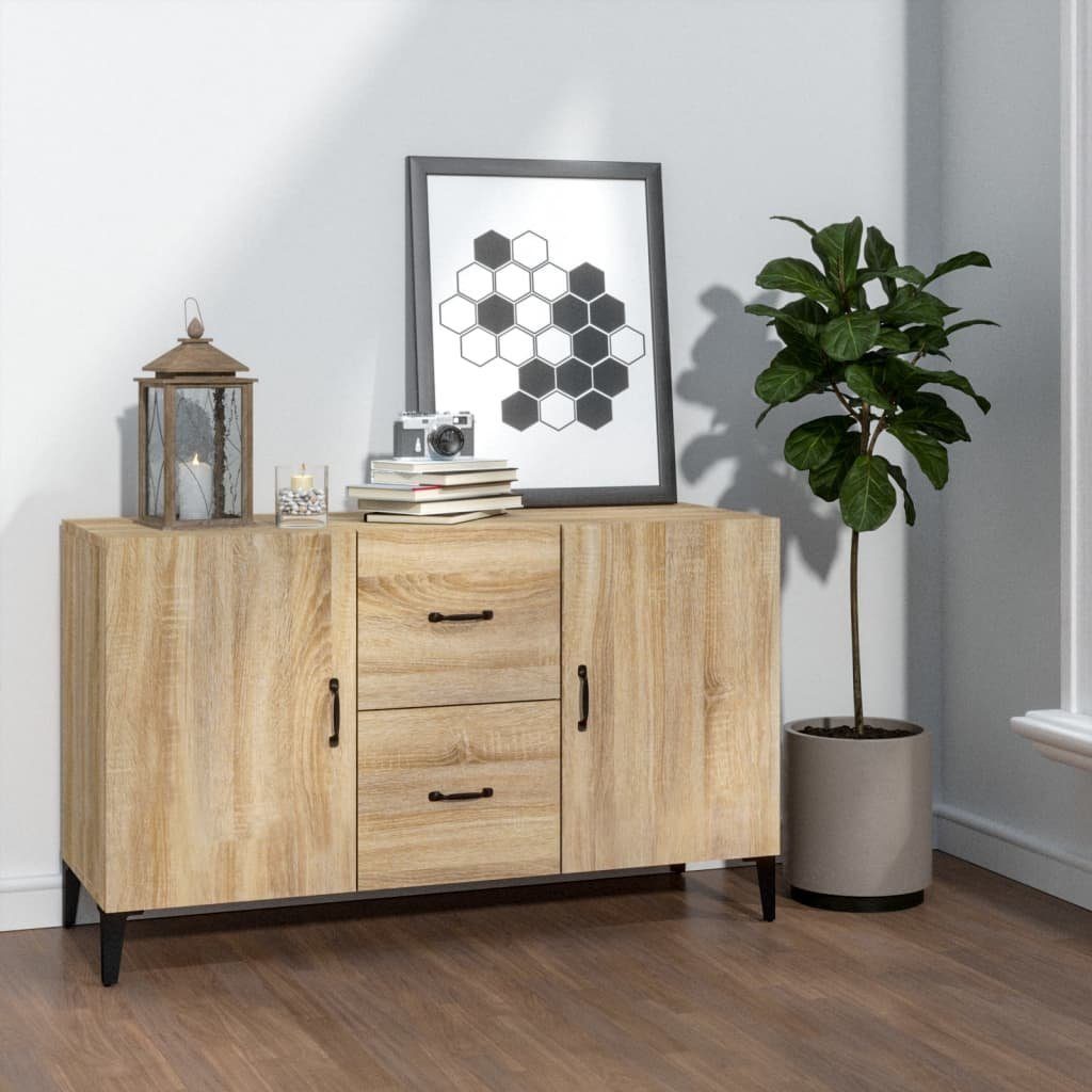 furnicato Sideboard Sonoma-Eiche 100x36x60 cm Holzwerkstoff günstig online kaufen