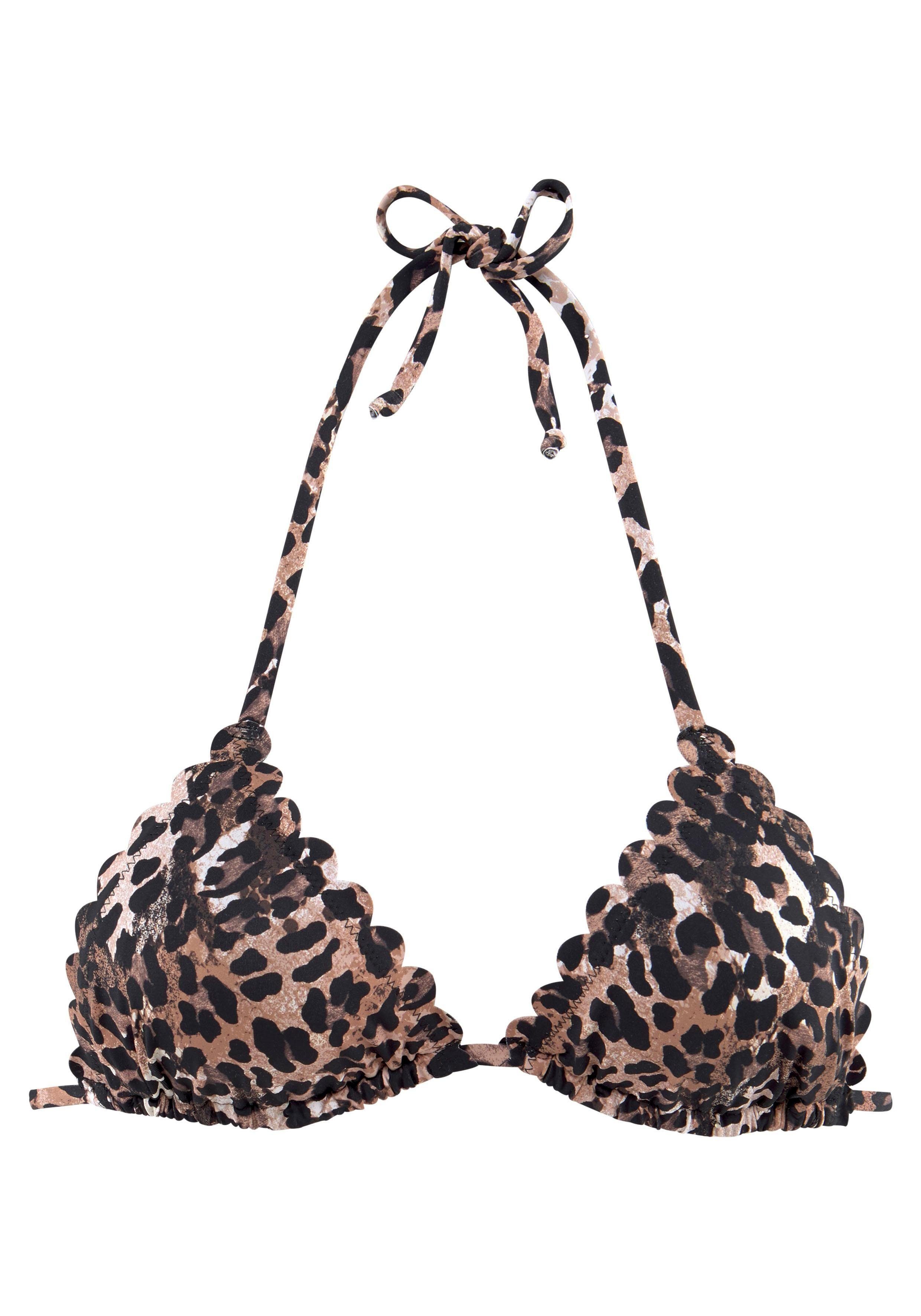 LASCANA Triangel-Bikini-Top Lexa, mit Muschelkante günstig online kaufen
