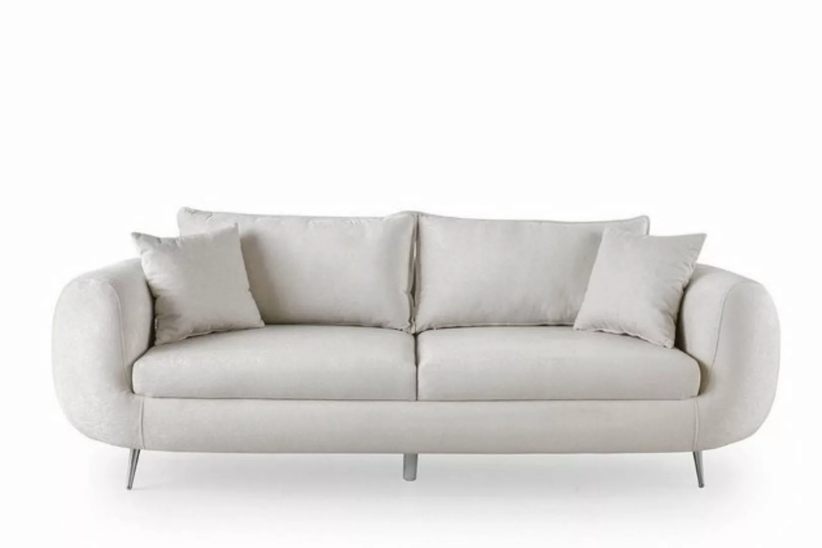 JVmoebel 3-Sitzer Dreisitzer Couch Moderne Polstersofa Sofa 3 Sitzer Weiß, günstig online kaufen