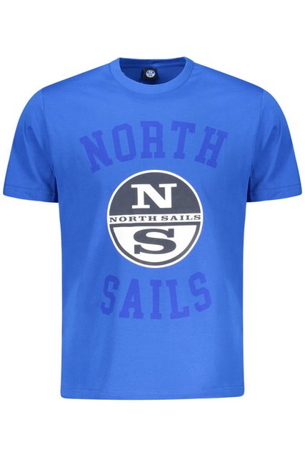 North Sails T-Shirt Herren Kurzarm T-Shirt Blau mit Rundhals und günstig online kaufen