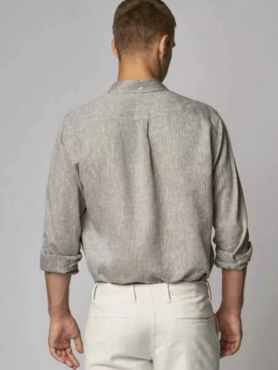 Shirt Linen Single Colour Khaki günstig online kaufen