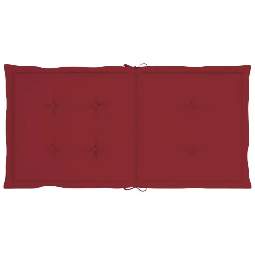 Gartenstuhlauflagen 6 Stk. Weinrot 100x50x4 Cm günstig online kaufen