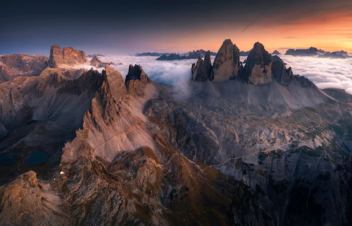 Papermoon Fototapete »Photo-Art KAROL NIENARTOWICZ, TRE CIME DI LAVAREDO« günstig online kaufen