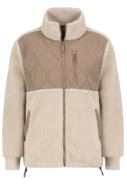 SUBLEVEL Fleecejacke Fleecejacke mit Kontrastmaterial günstig online kaufen