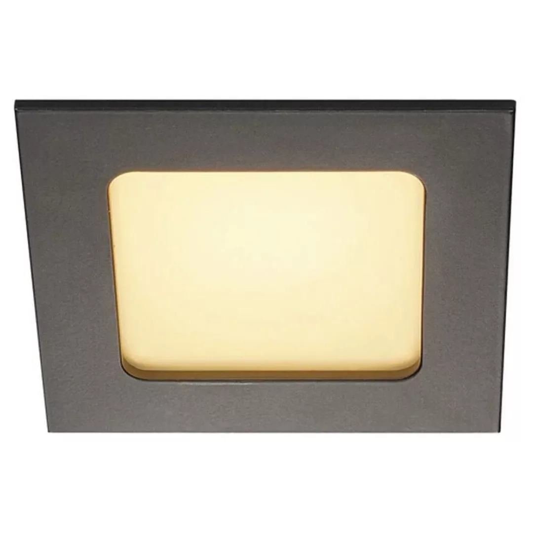 LED Einbaustrahler Frame Basic, 6W, warmweiß, inkl. Treiber, schwarz-matt günstig online kaufen