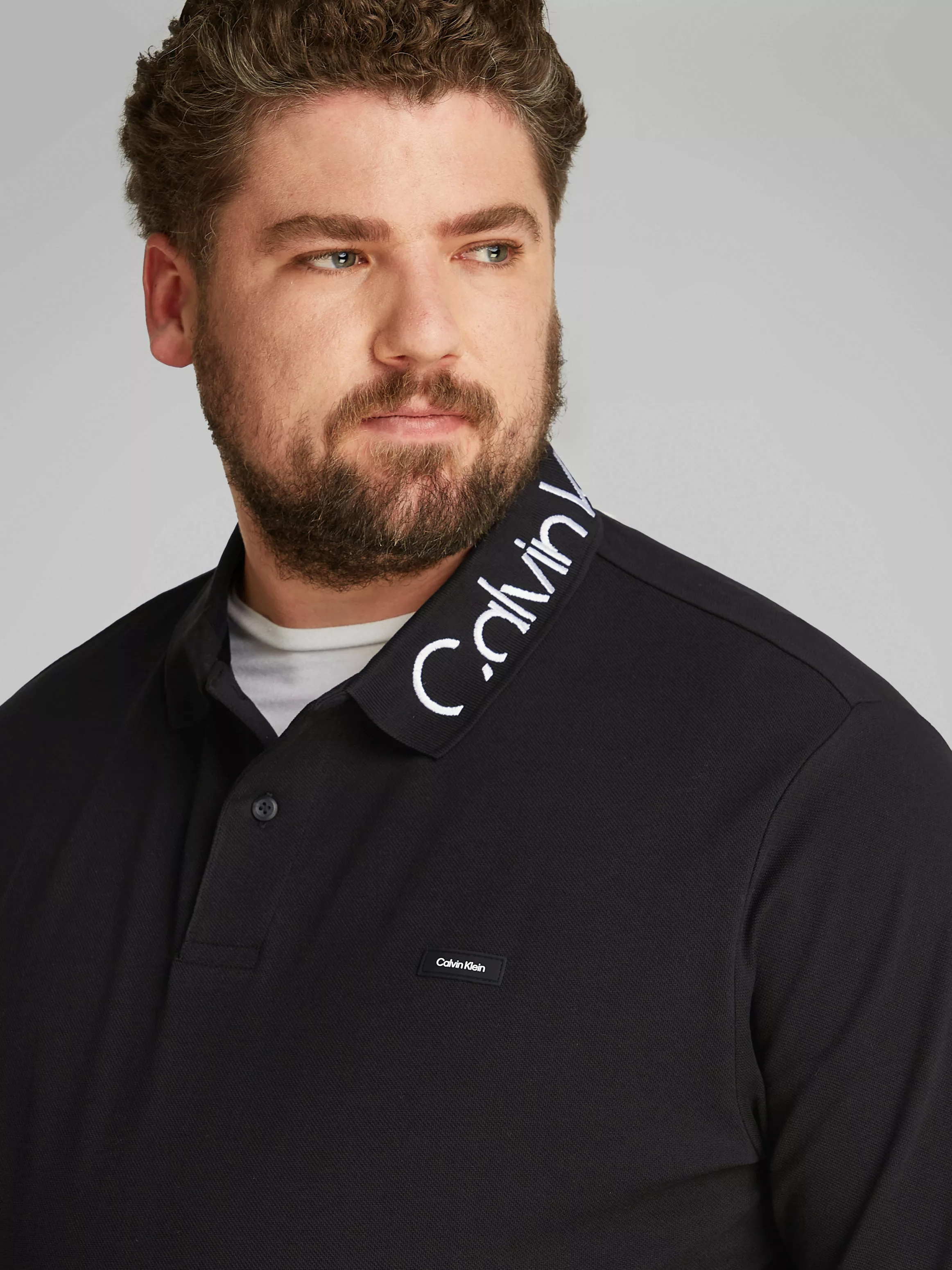 Calvin Klein Big&Tall Poloshirt "BT STRETCH PIQUE LOGO CLLR POLO", in große günstig online kaufen