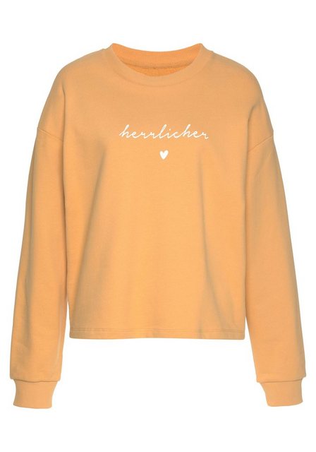 Herrlicher Sweatshirt OTINA mit Herrlicher Logo-Statement-Print günstig online kaufen