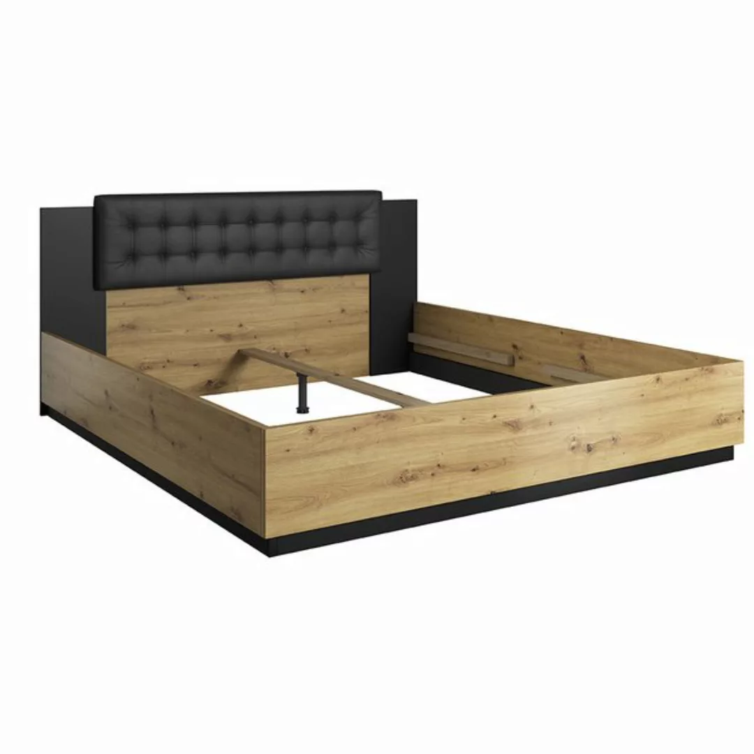 Doppelbett Schlafzimmer ohne Lattenrost, Liegefläche 180 x 200 cm SOLMS-83 günstig online kaufen