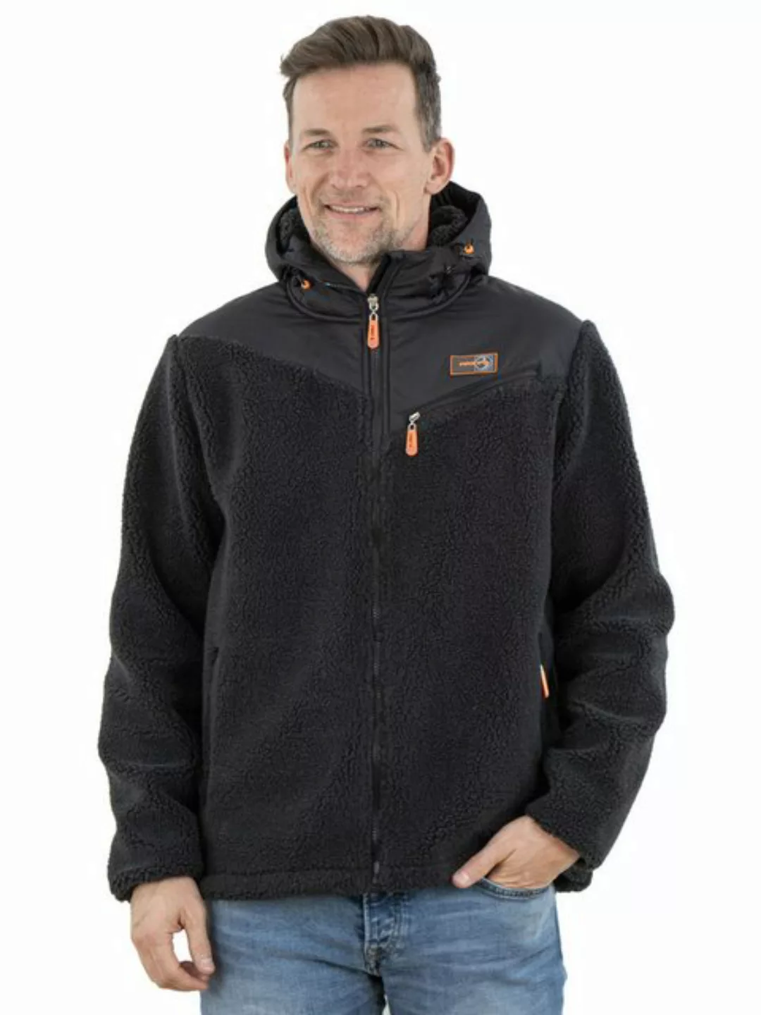 FirstB Fleecejacke Herren Sherpafleece Jacke Arnfried günstig online kaufen