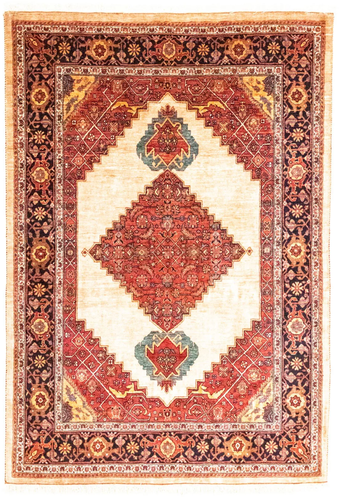 morgenland Wollteppich »Ghashghai Teppich handgeknüpft rot«, rechteckig günstig online kaufen