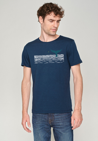 Nature Whale Jump Spice - T-shirt Für Herren günstig online kaufen