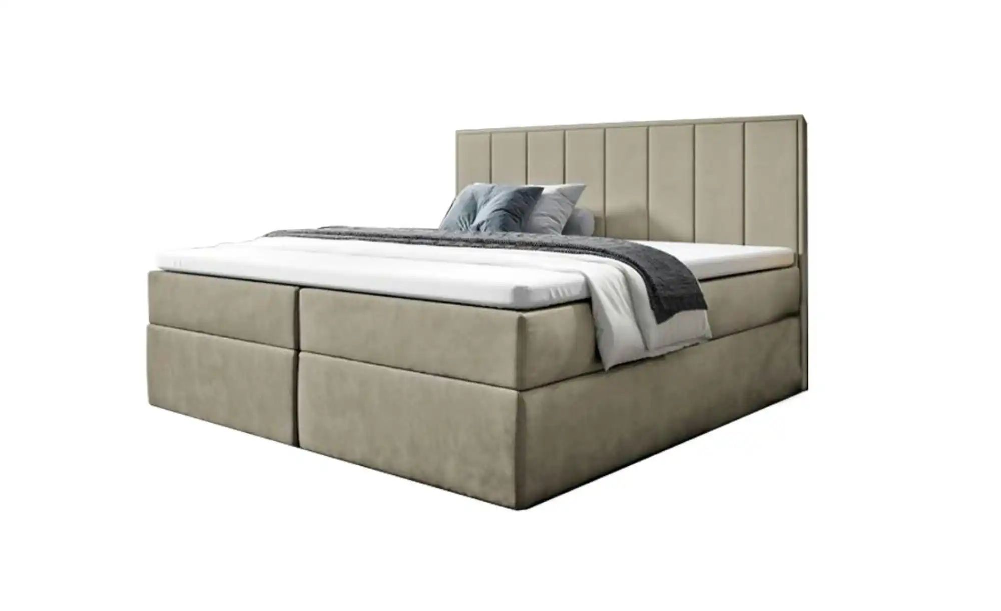 Boxbett mit Bettkasten Havana ¦ beige ¦ Maße (cm): B: 120 H: 110 Betten > P günstig online kaufen