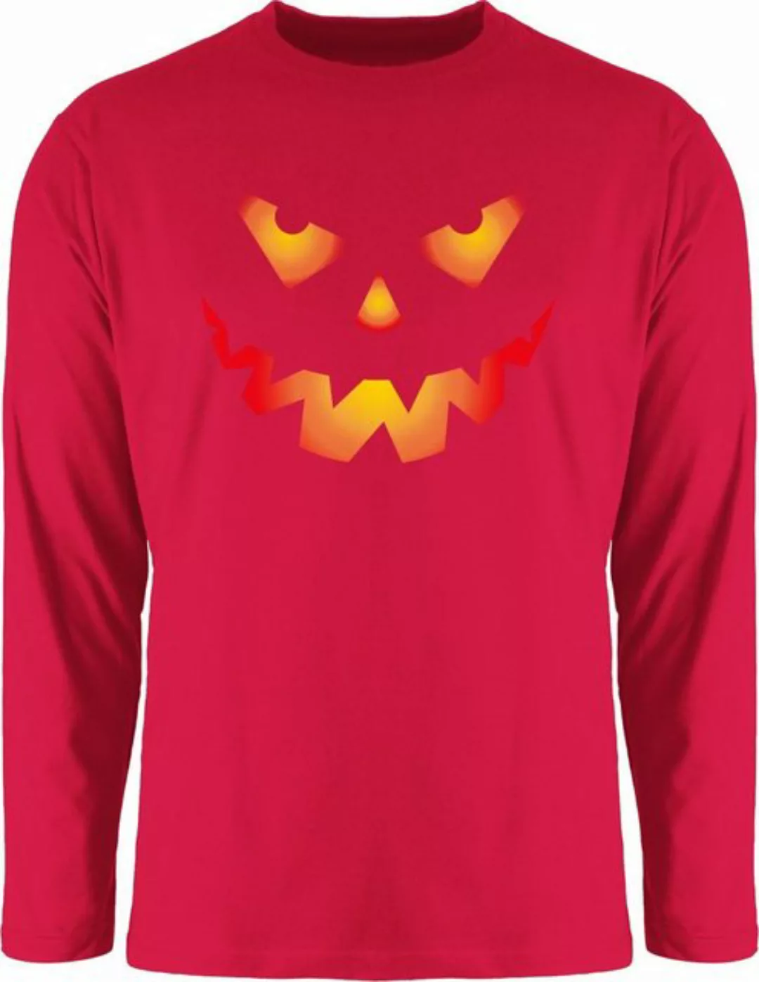 Shirtracer Rundhalsshirt Halloween Kürbis Gesicht Gruseliger Kürbisgesicht günstig online kaufen