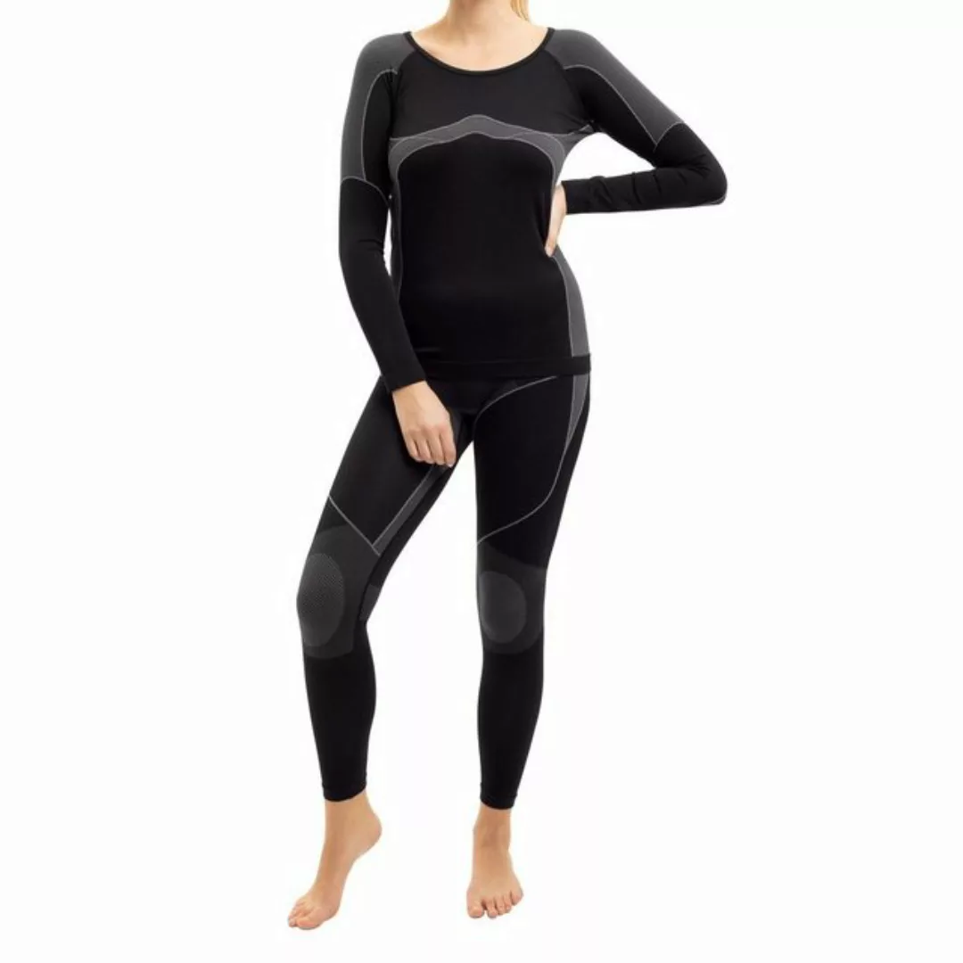 Gomati Thermohose Damen Ski Thermo Seamless Unterwäsche Set schnelltrocknen günstig online kaufen