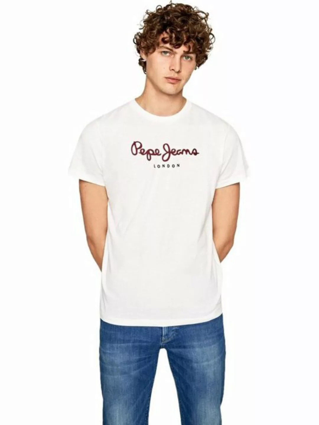 Pepe Jeans Herren Rundhals T-Shirt EGGO N - Regular Fit günstig online kaufen