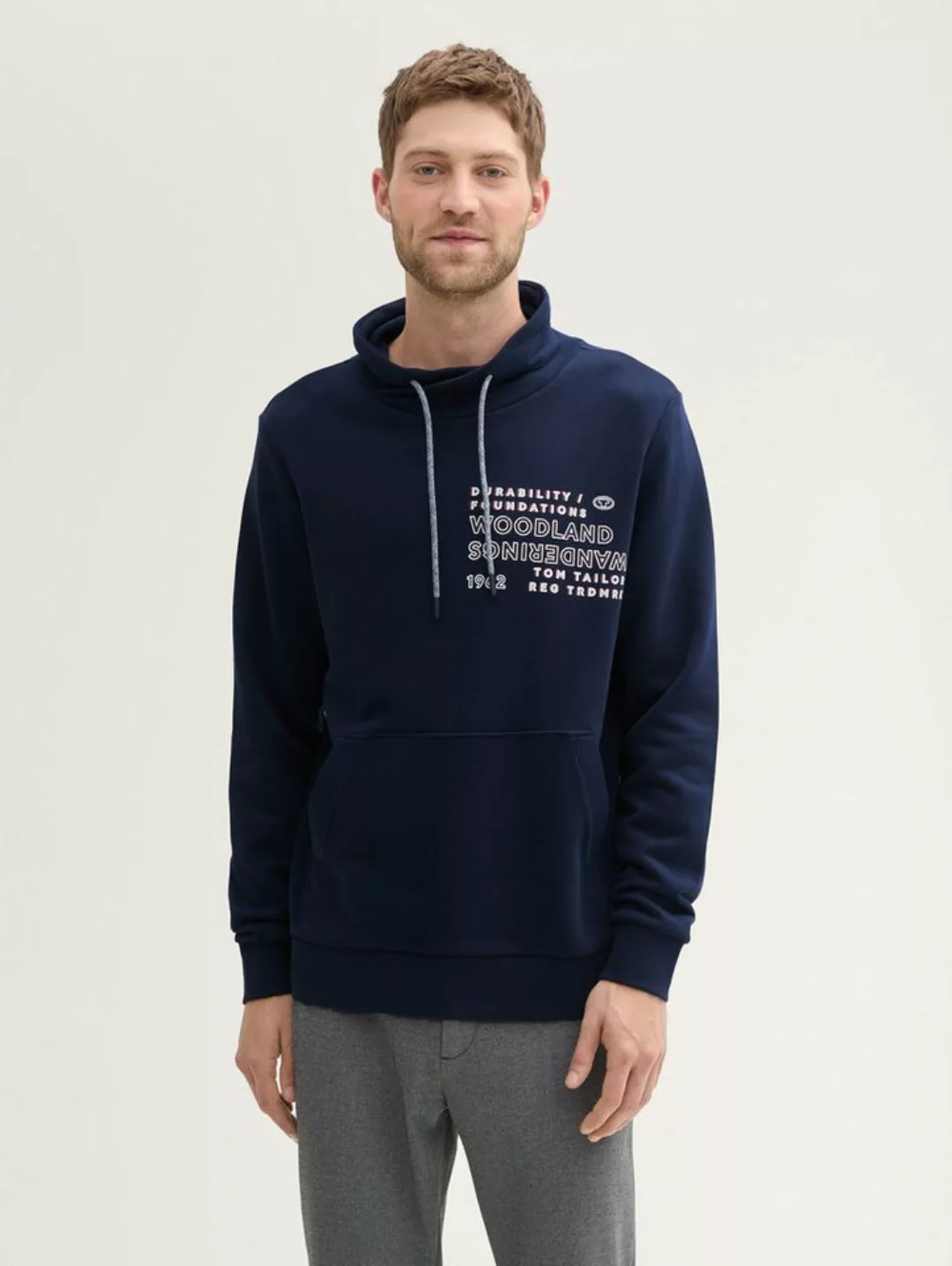 TOM TAILOR Sweatshirt Sweatshirt mit Textprint günstig online kaufen