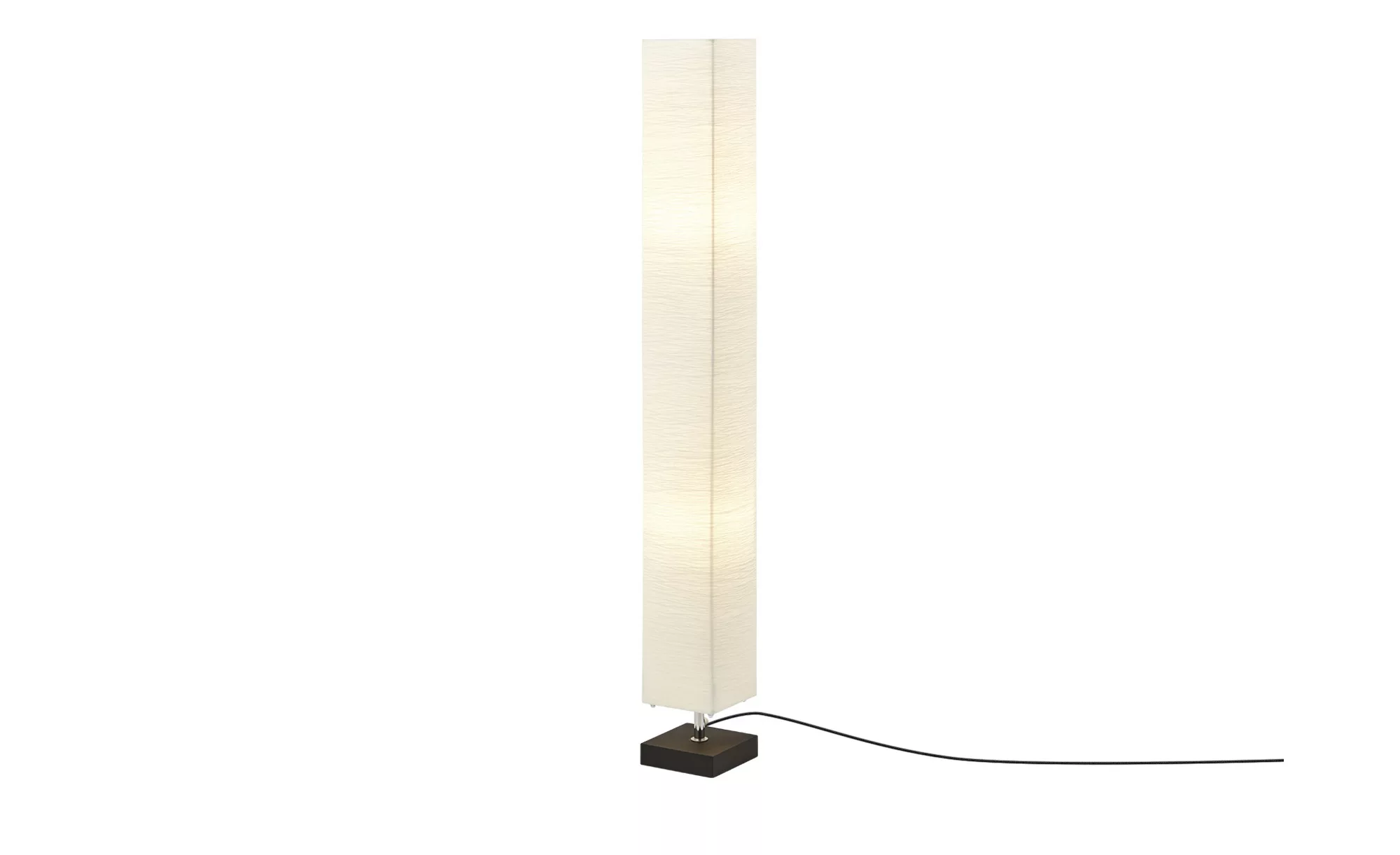 KHG Stehlampe mit weißem Papierschirm, Holzfuß ¦ weiß ¦ Maße (cm): B: 14 H: günstig online kaufen