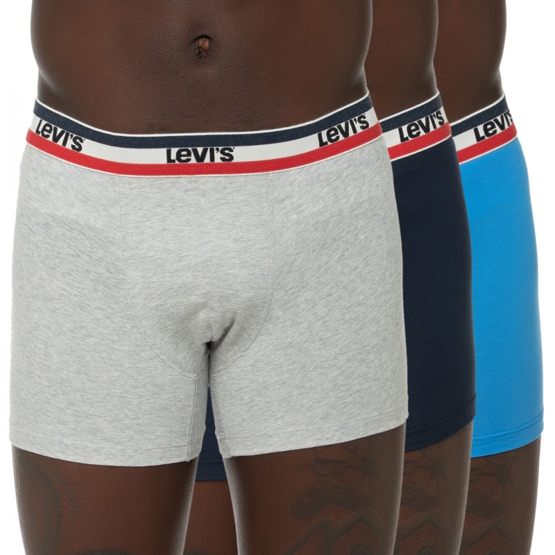 Levi's 3-er Set Boxer Briefs Blau & Grau günstig online kaufen