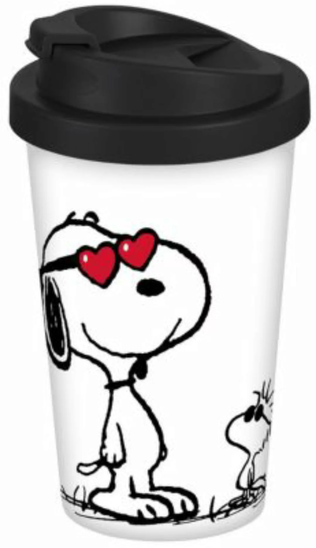 Geda Labels Coffee to go Becher Peanuts Love 400ml Kaffeebecher bunt günstig online kaufen