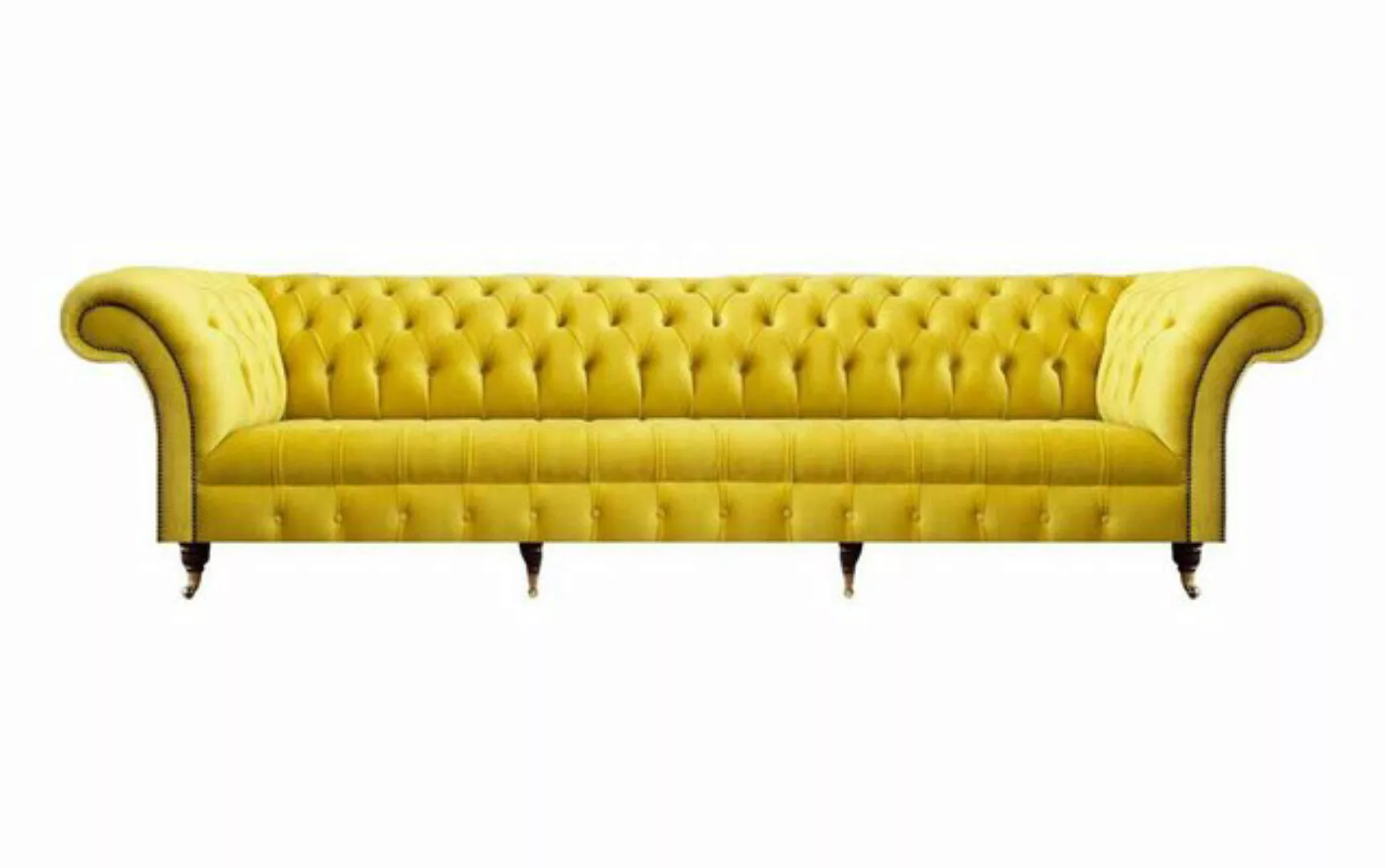 JVmoebel Chesterfield-Sofa Sofa Viersitzer Couch Wohnzimmer Textil Chesterf günstig online kaufen