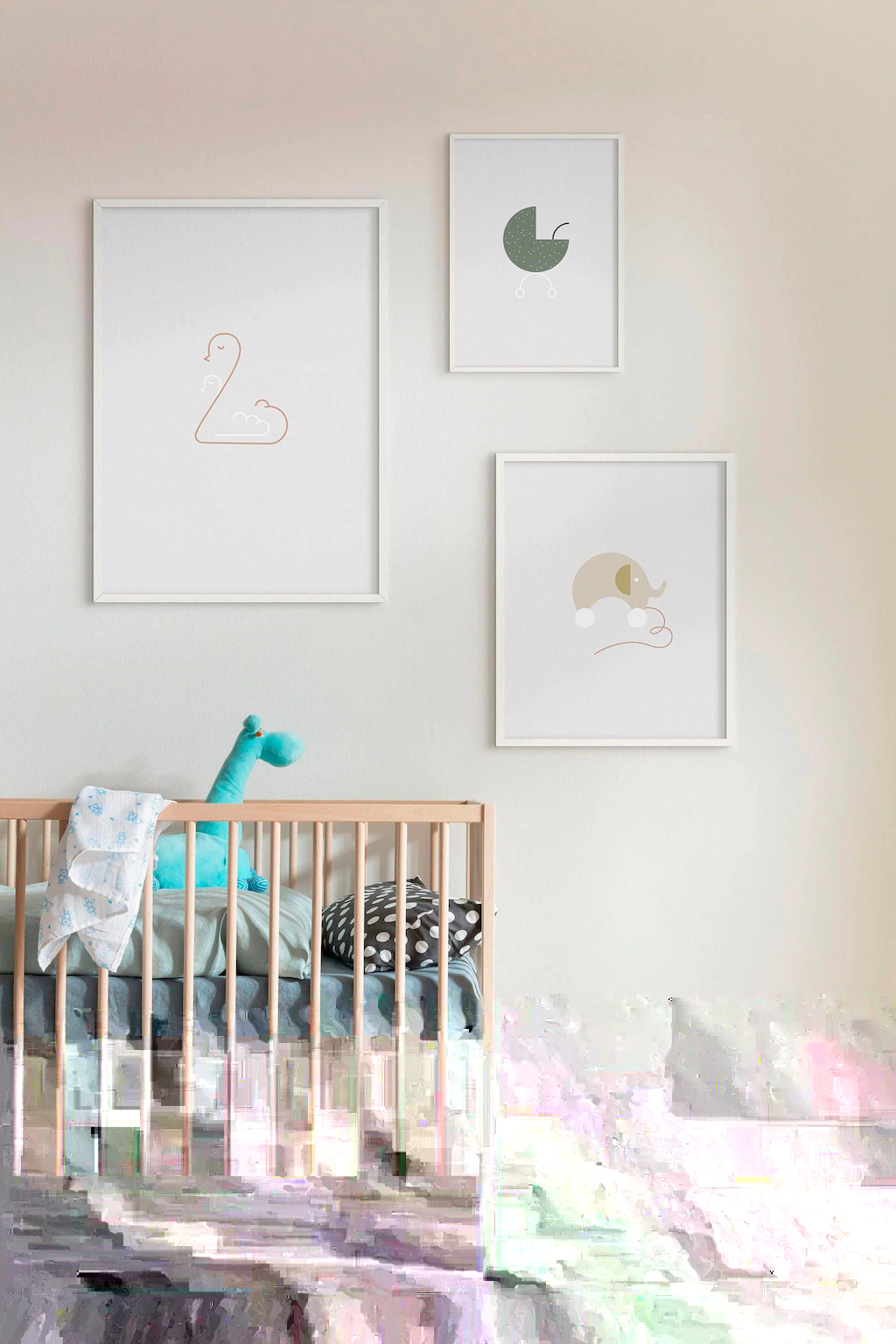 Komar Poster »Baby Happy«, Figuren, (1 St.), Kinderzimmer, Schlafzimmer, Wo günstig online kaufen