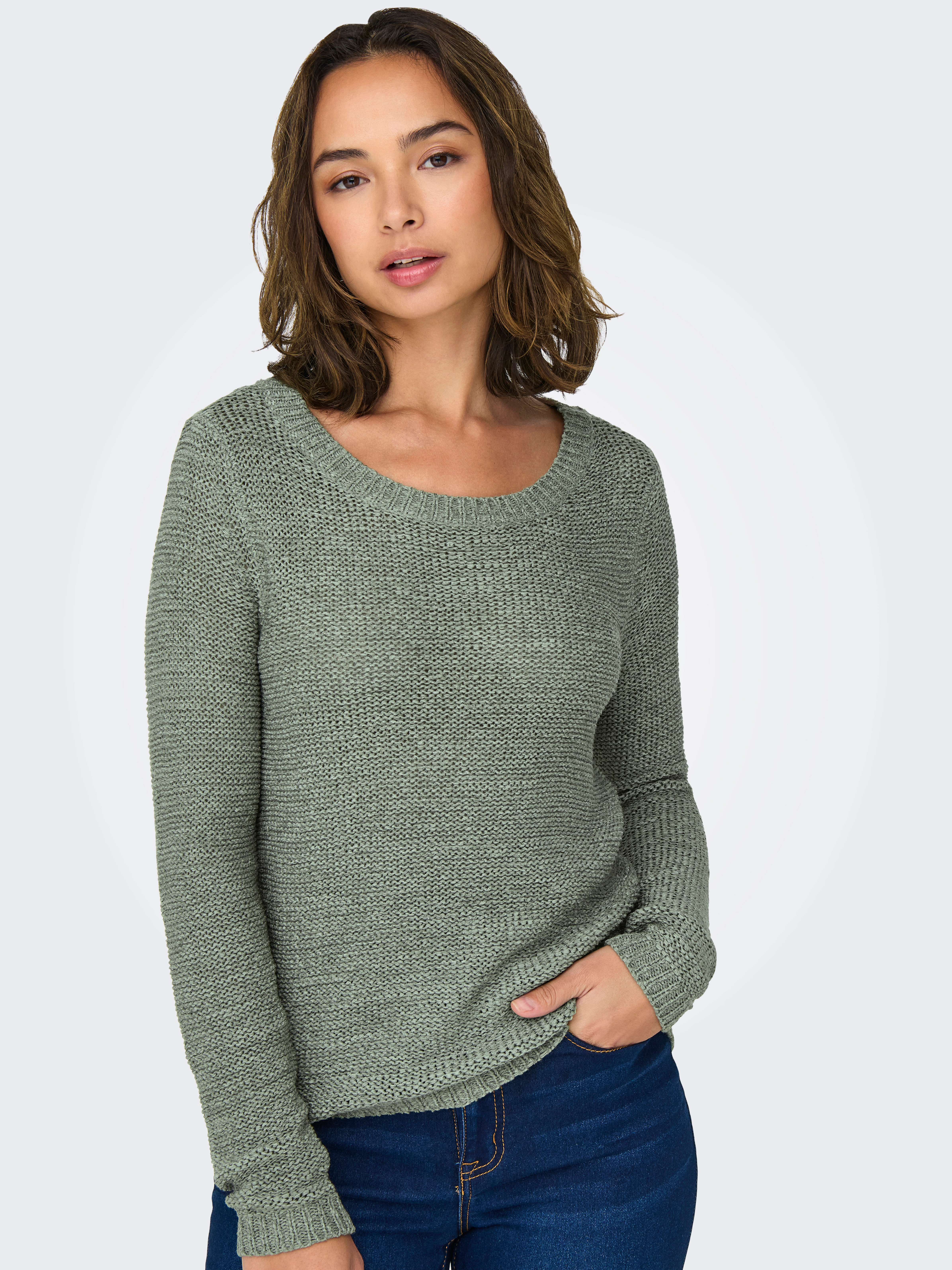 ONLY Strickpullover ONLGEENA XO L/S PULLOVER KNT NOOS günstig online kaufen