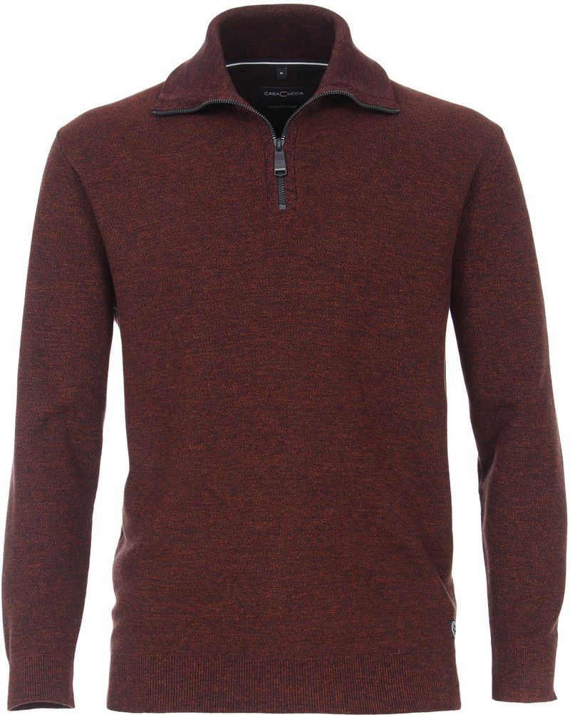 Casa Moda Zip Pullover Bordeaux - Größe 5XL günstig online kaufen