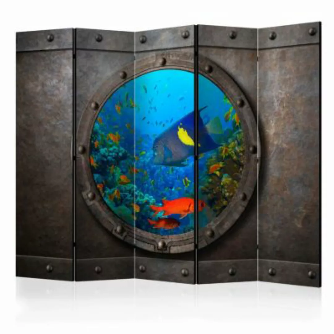 artgeist Paravent Submarine Window II [Room Dividers] mehrfarbig Gr. 225 x günstig online kaufen