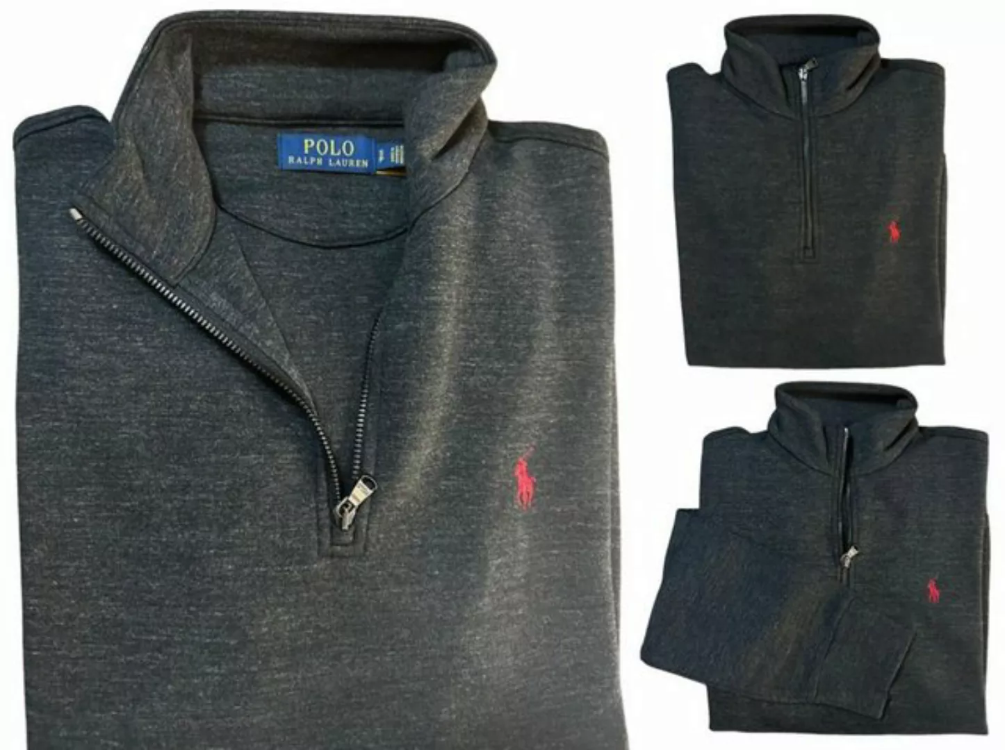 Ralph Lauren Sweatshirt POLO RALPH LAUREN Zip Jumper Troyer Mock Sweater Sw günstig online kaufen
