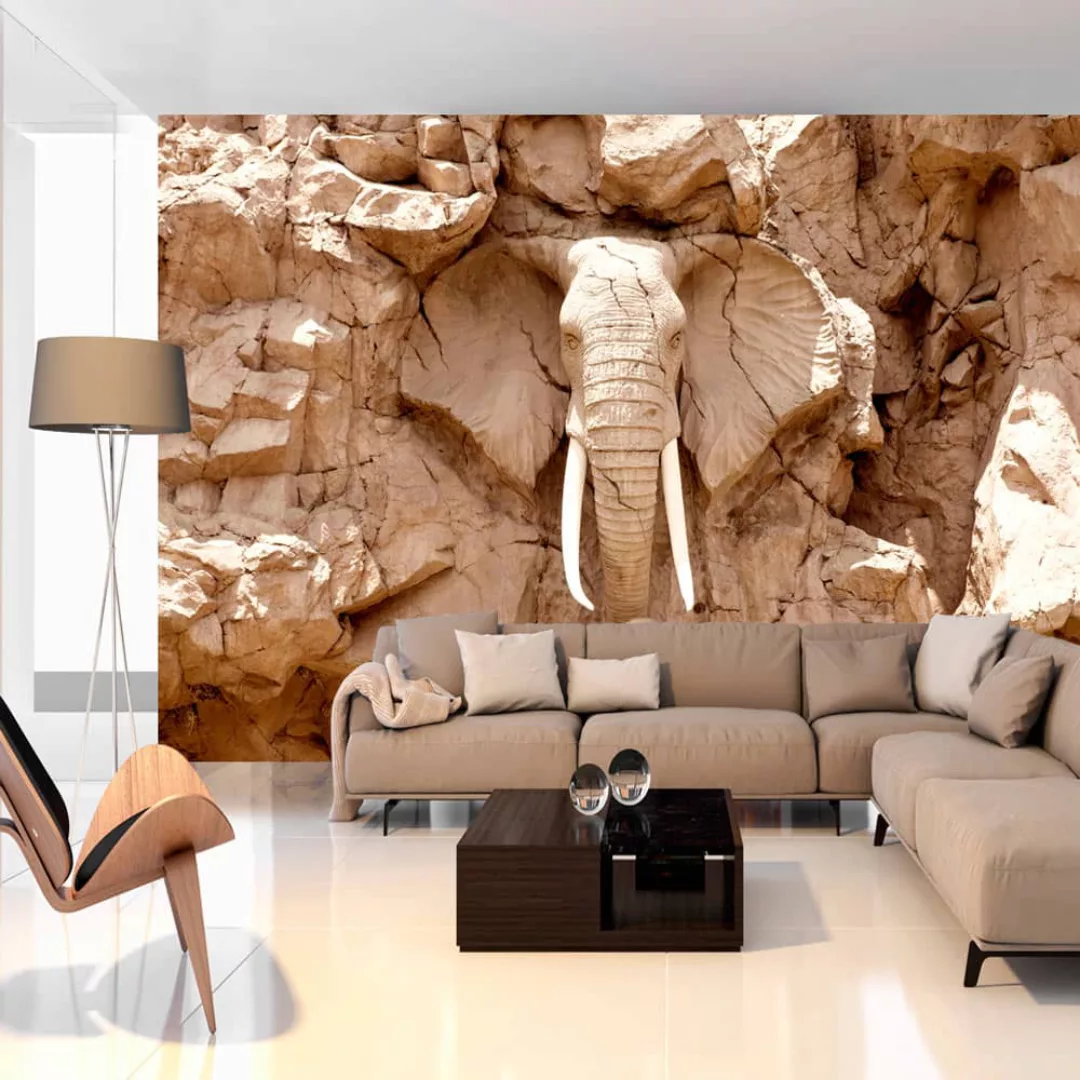 Selbstklebende Fototapete - Stone Elephant (South Africa) günstig online kaufen