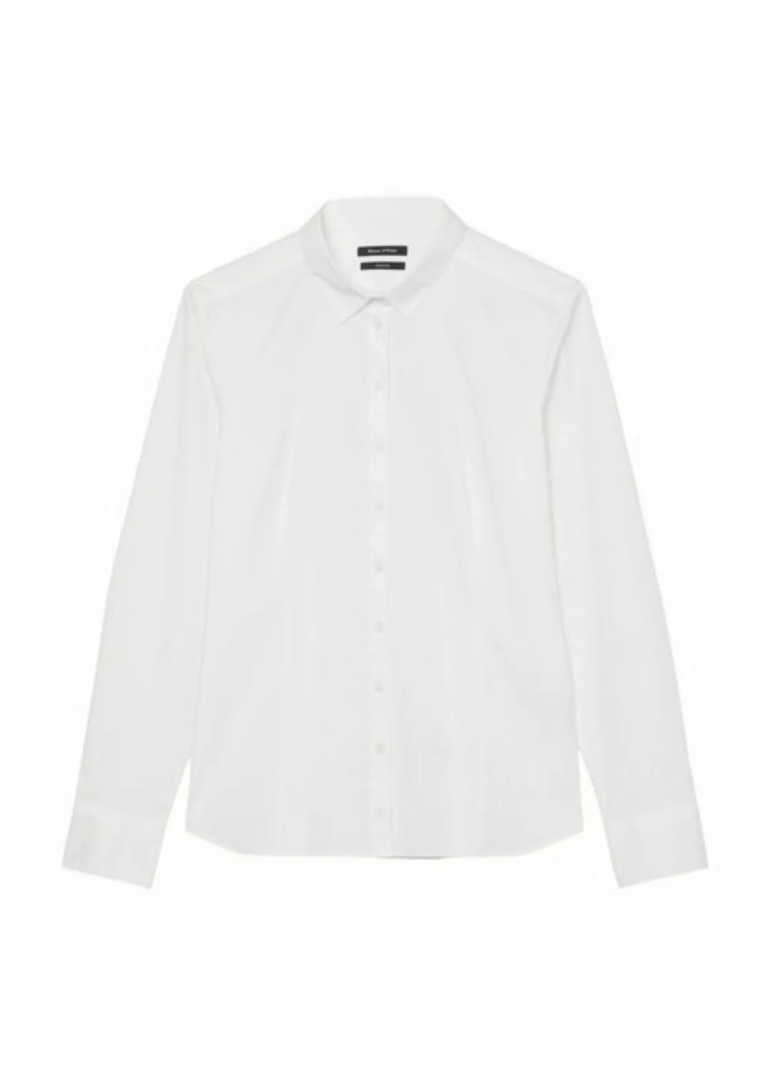 Marc O'Polo Blusenshirt Blouse, kent collar, long sleeved, white günstig online kaufen