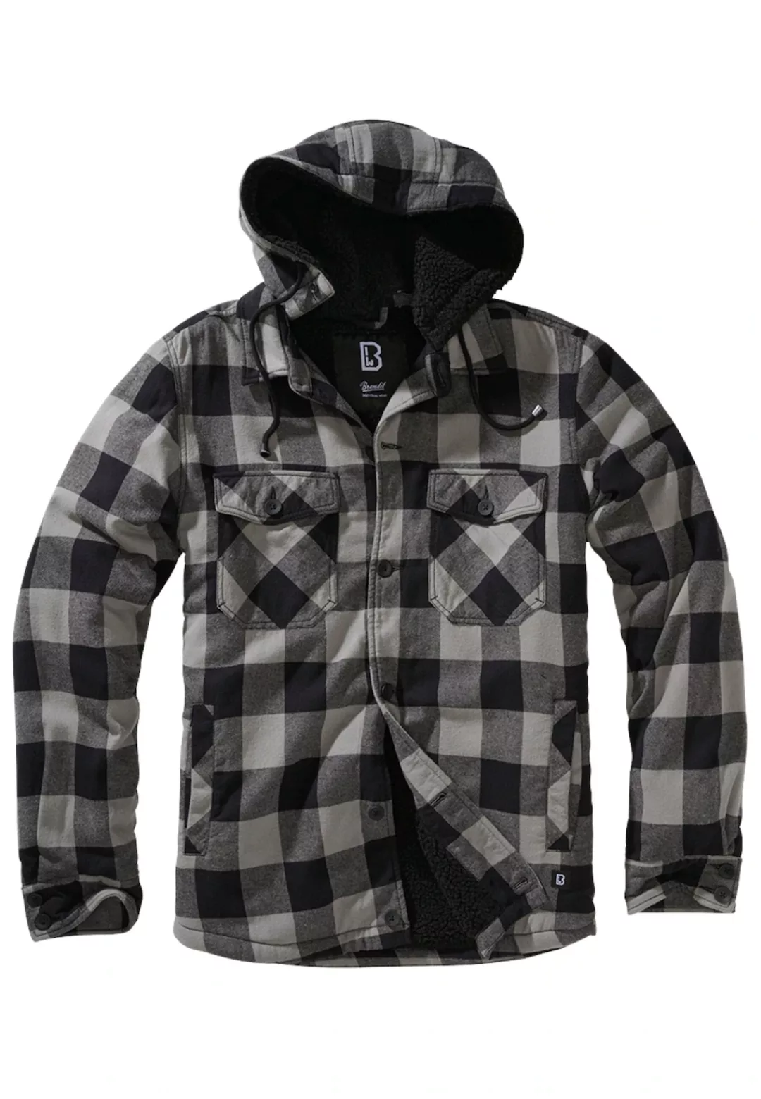 Brandit Outdoorjacke Brandit Lumber Check Shirt Hooded günstig online kaufen