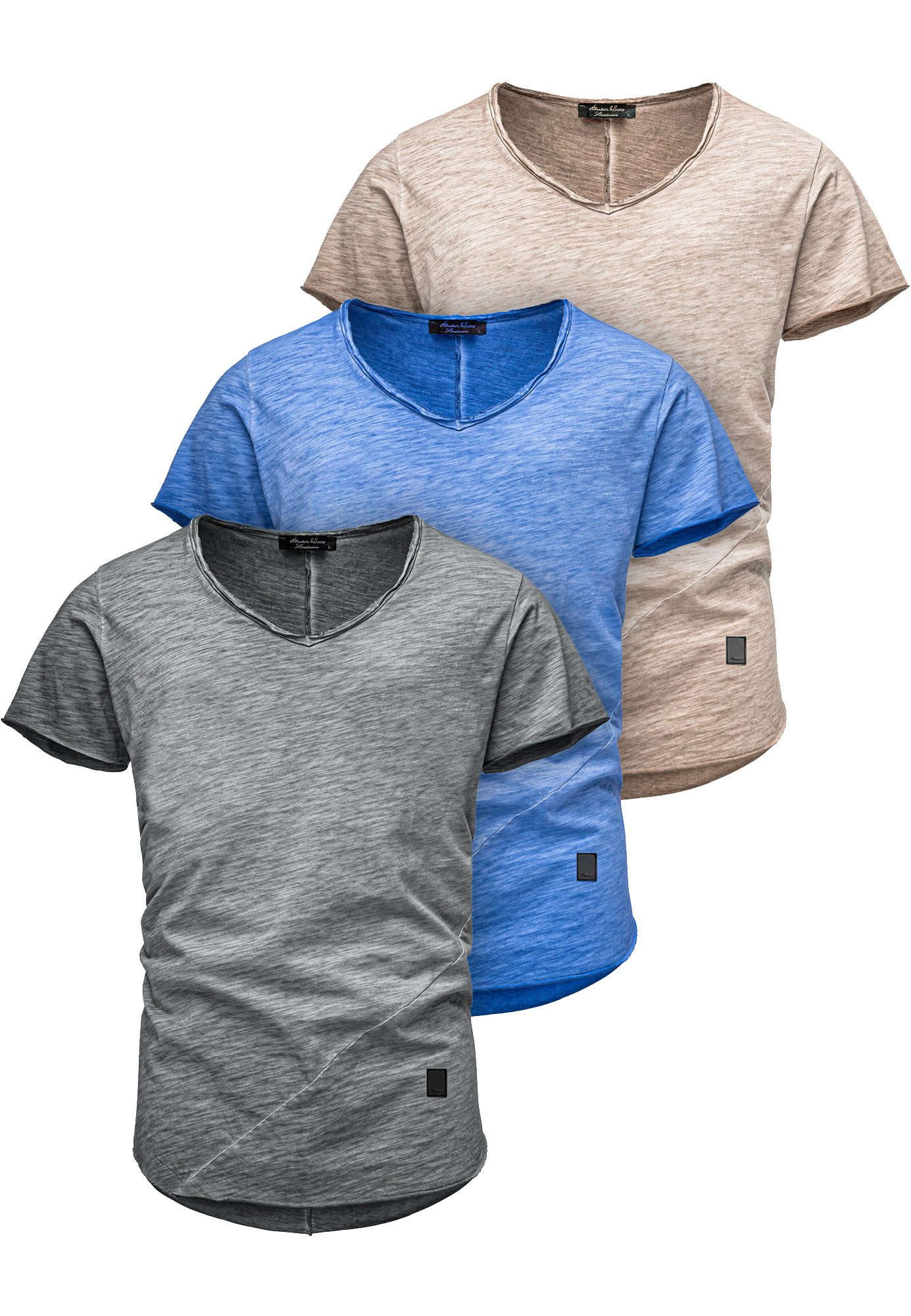 Amaci&Sons T-Shirt 3. NYC Herren 3er-Pack günstig online kaufen